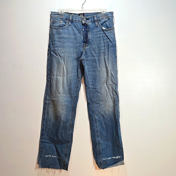 BDG Urban Outfitters Boyfriend Low Rise Distressed Raw Hem 26W - Picture 2 of 10